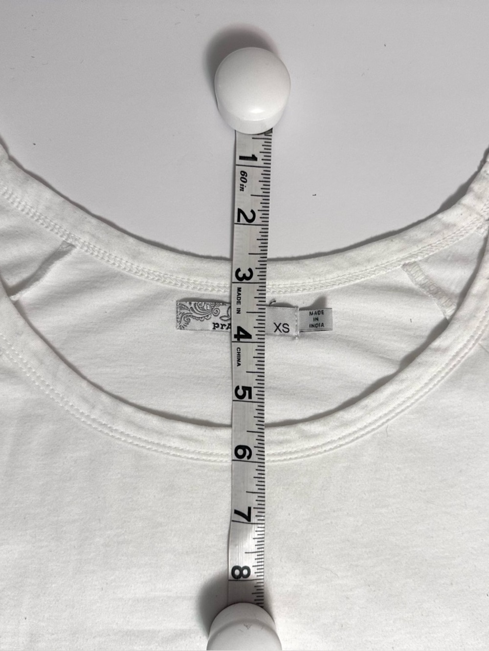 PrAna Alisana top with lace inset sleeves white size XS - Picture 7 of 10